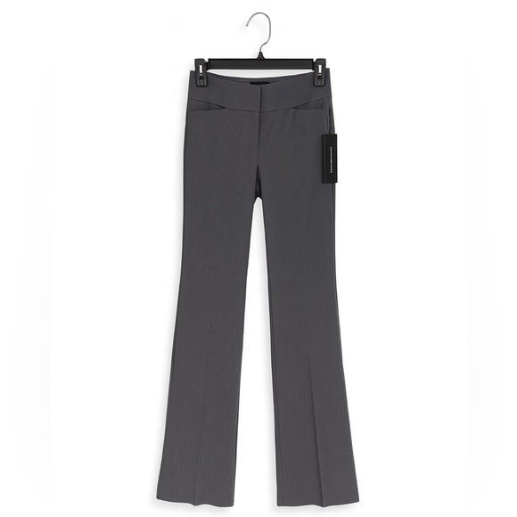 Express Gray Flare Dress Pants | 00R Wide Waistband Low Rise | NWT - Picture 1 of 4
